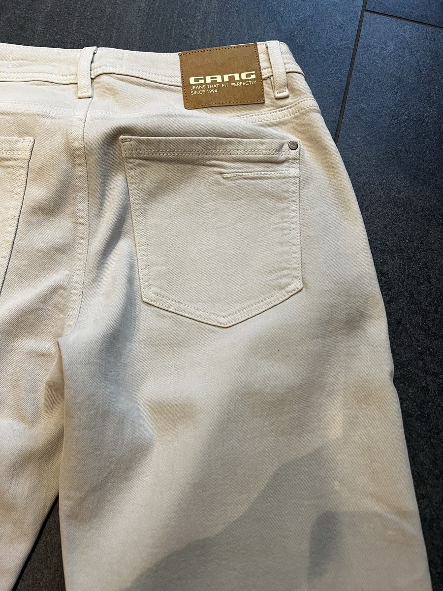 Gang Jeans: Gang Damen Jeans, hell beige – Nuovo e nell'imballaggio originale da Rickenbach Sulz venduto da bri_wbh7 5