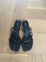 Pedro Faux Heel Sandalen schwarz 39, neu