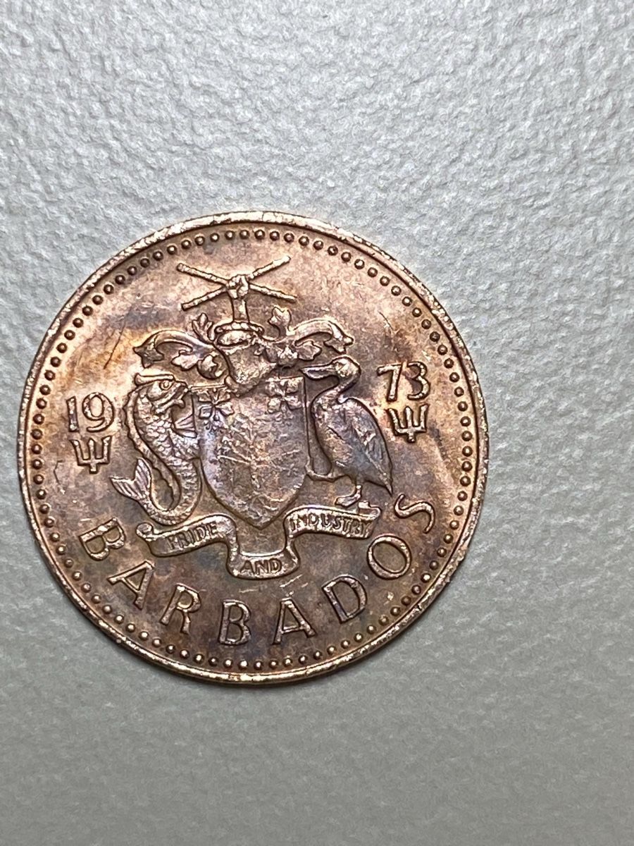 Tutti le monete: Barbades - 1 cent - 1973 – Usato da Payerne venduto da Mike1682 1
