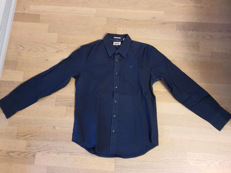 Tommy Hilfiger Oxford Shirt, Men's XL, Dark Blue great