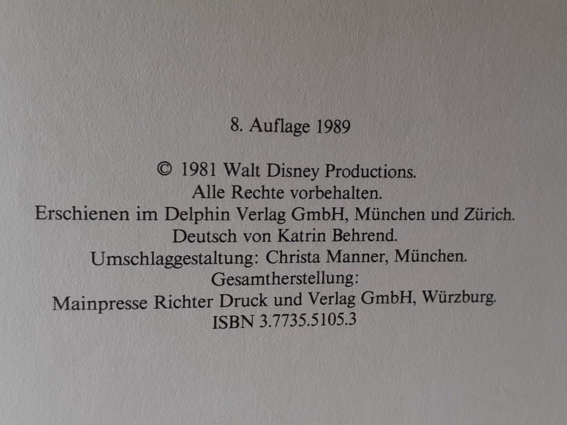 Libri: Walt Disney Bilderbuch 1998 Cap und Capper – Usato da Mörschwil venduto da lindaswunderkiste 6