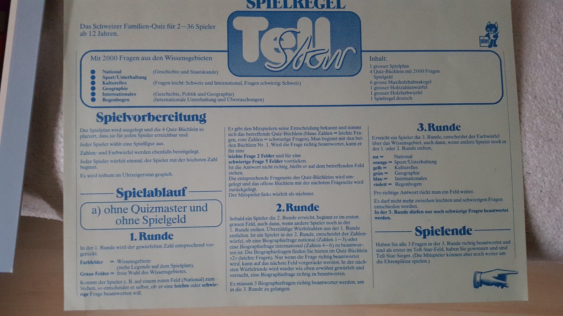 Spiele: TellStar Familienspiel – Gebraucht aus Schönengrund von Liane63 6