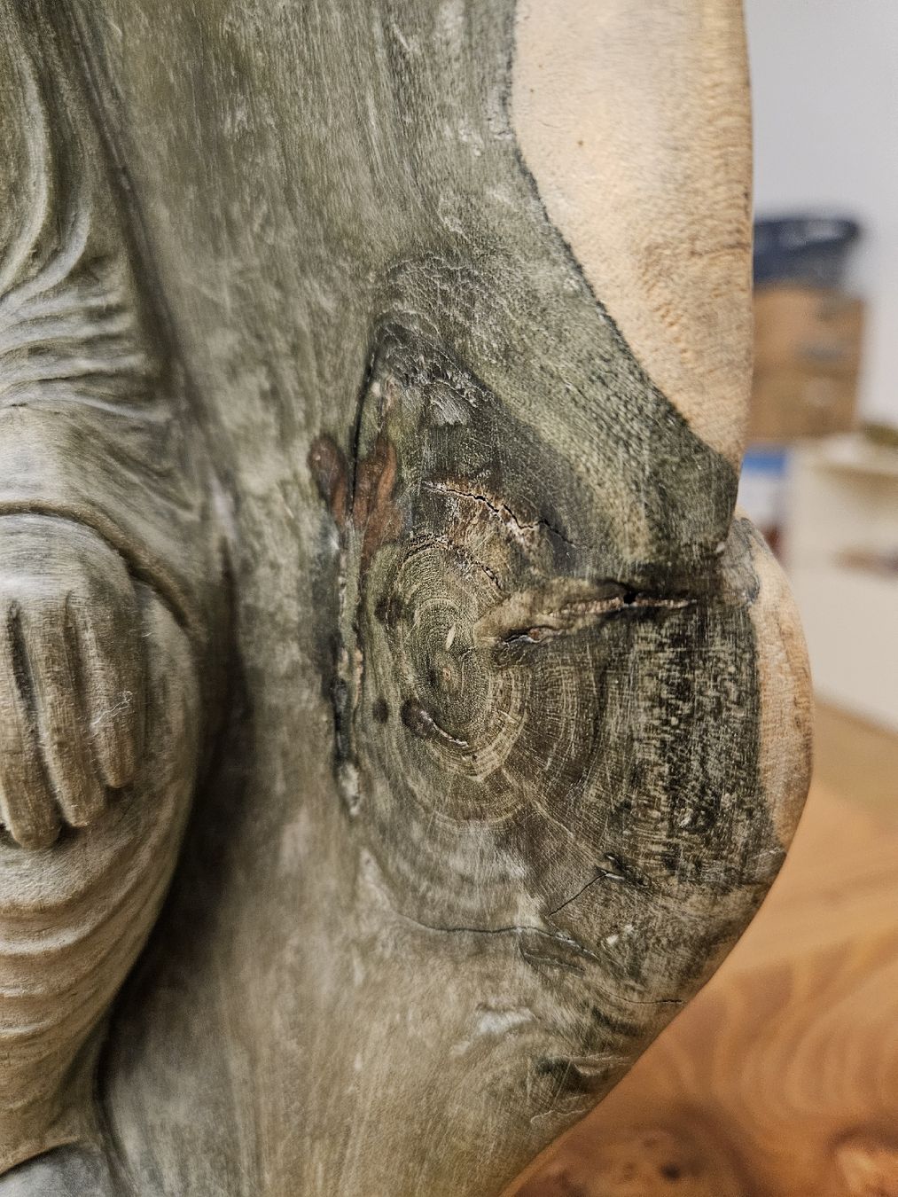 Sculture & Statue: Statue bois visage bouddha – Usato da Zürich venduto da nikky26 4