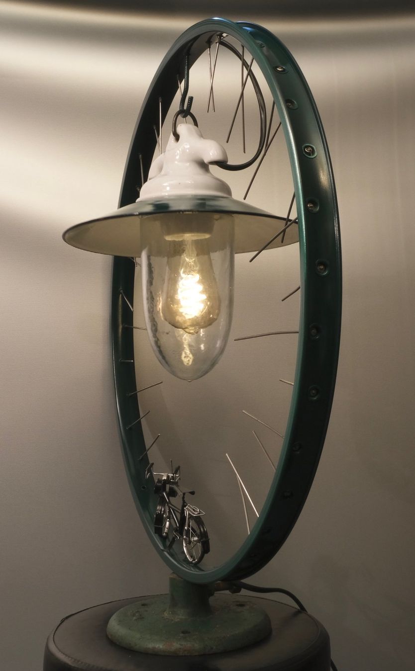 Lampade: Felgen-Leuchte Eigenkreation – Usato da Biel/Bienne venduto da Rothar 4