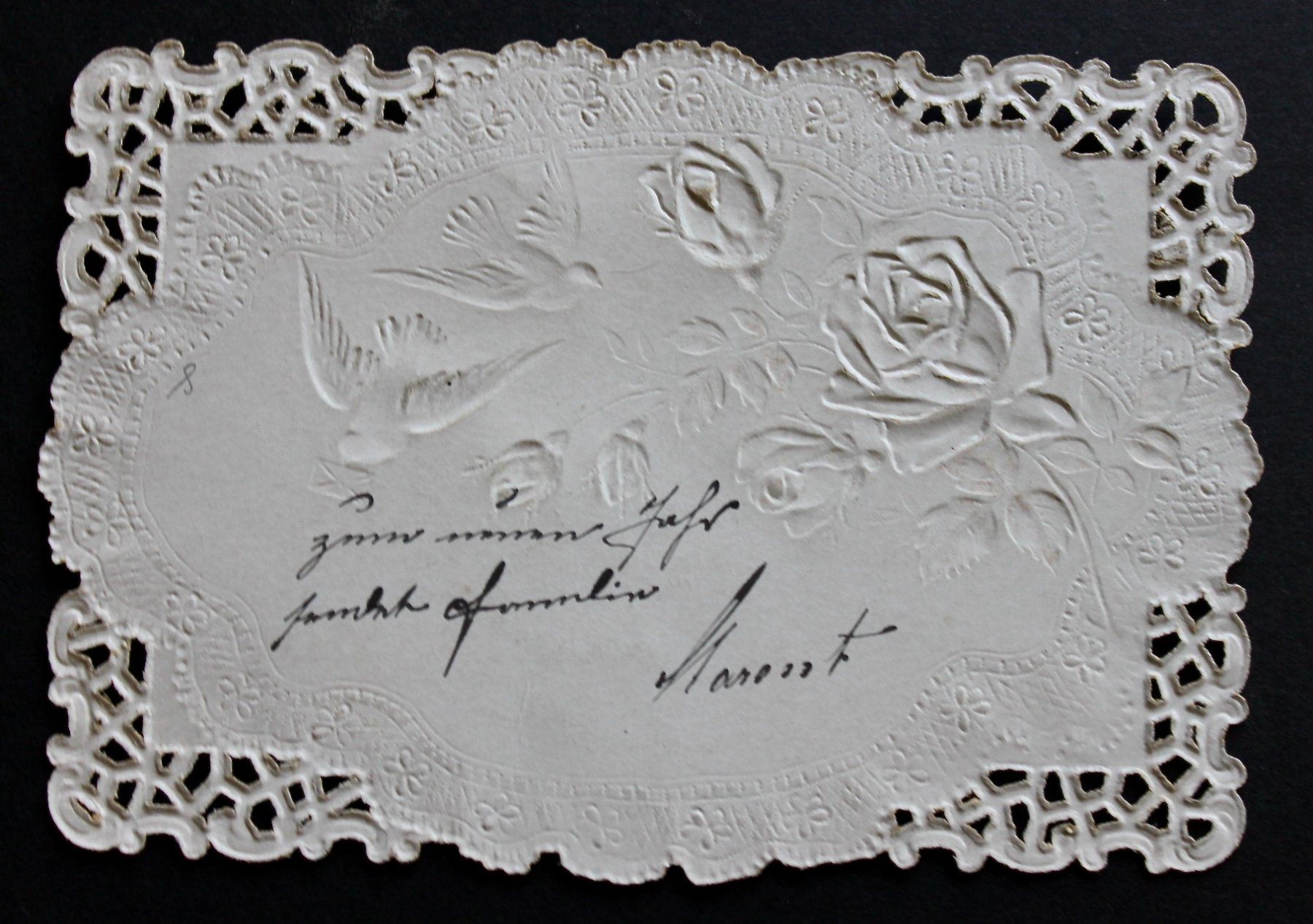 Incisioni: 4 ANDACHTSBILDER, SPITZENBILDER, UM 1900. – Usato da Grandcour venduto da Flowerstyle 9