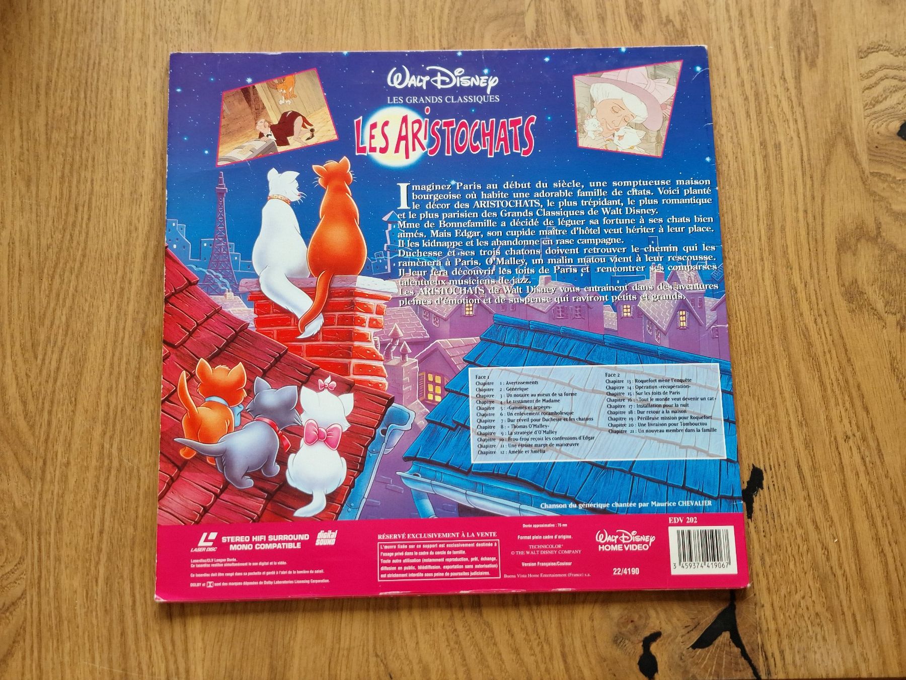 Tutti i DVDs: Les Aristochats - LaserDisc - PAL VF – Usato da Courgenay venduto da Periote00 1