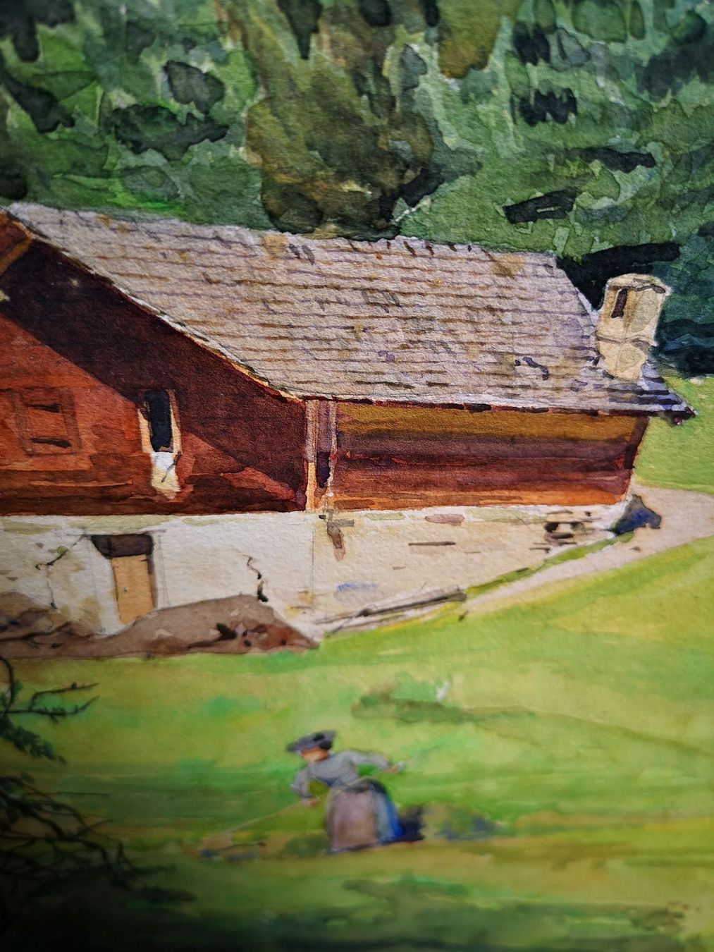 Dipinti: MONTANA AOÛT 1912 aquarelle – Usato da Genève venduto da Qanil77 2