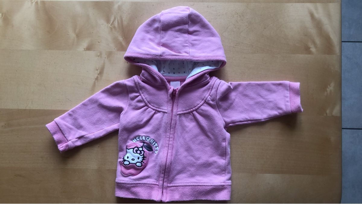 Maglioni & Felpe: Rosa Hello Kitty Jacke, Grösse 62 Herbst/Winter Saison – Usato da Wettingen venduto da Nini54