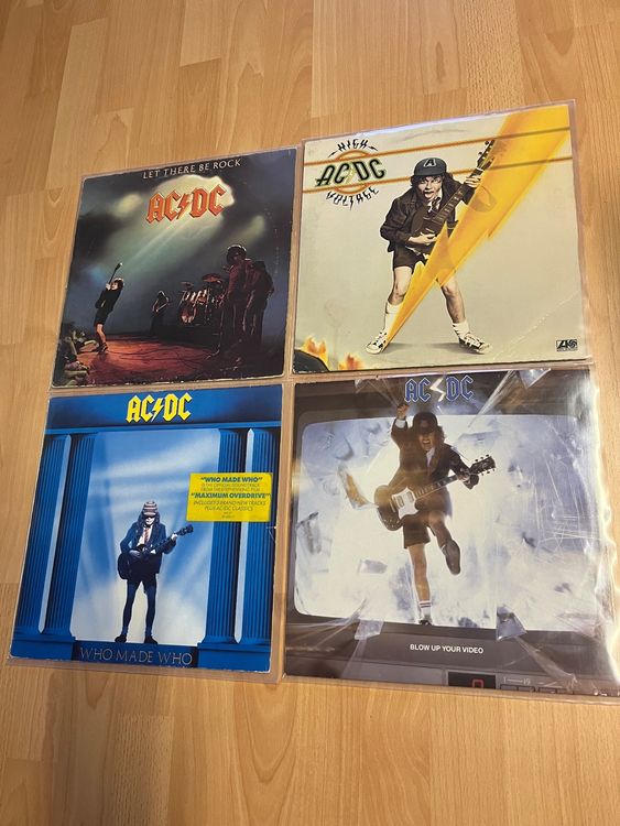 AC/DC - 4 kultige Vinyl Alben | Kaufen auf Ricardo