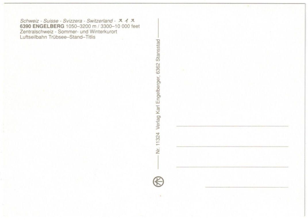 Cartoline postali: Engelberg - 5 Bild AK – Usato da Binningen venduto da Mountainrider 1