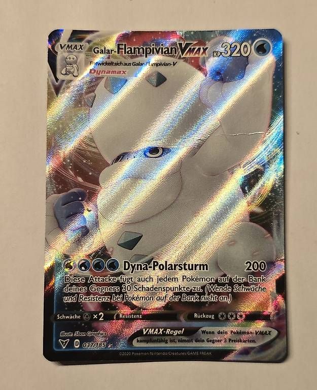 Pokémon Carte collezionabili: Pokémon Vmax, galar flampivan – Usato da Bellinzona venduto da Friederike_A