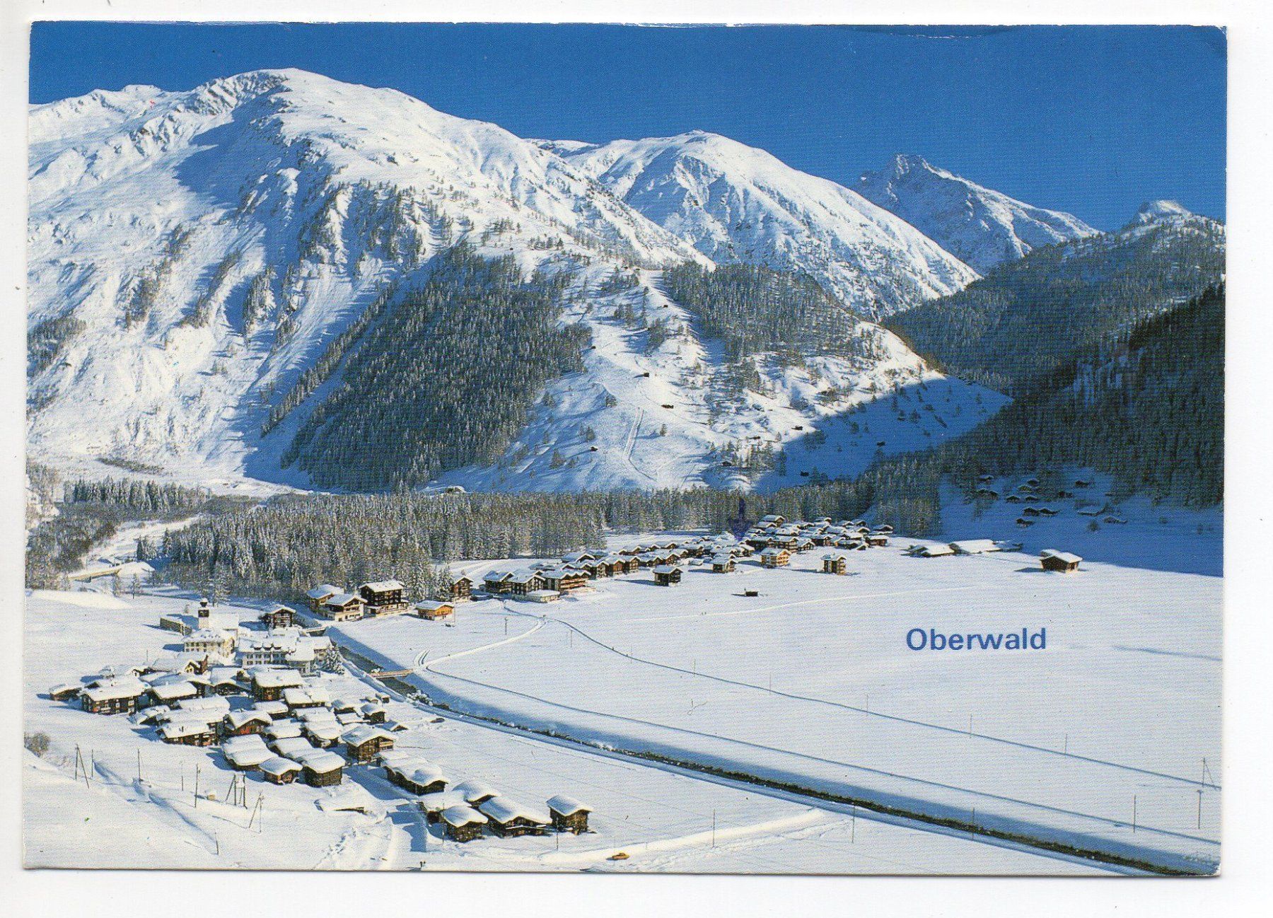 Cartes postales: OBERWALD im Goms - Ski-Langlaufloipen – D'occasion à Jona par philajona