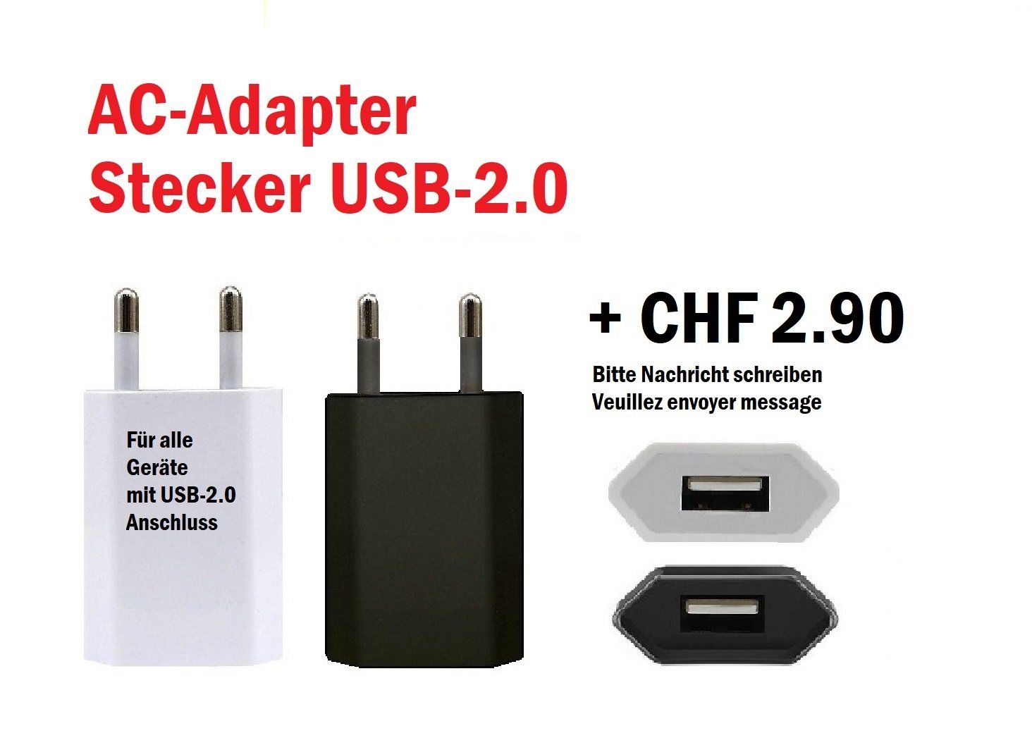 Kabel: Lade-Kabel USB-2 / MICRO, kompatibel Samsung Xiaomi Huawei – Neu (gemäss Beschreibung) aus Hinwil von Sevenshop 3
