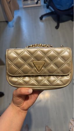 Guess Umhängetasche Gold Damen  NEU
