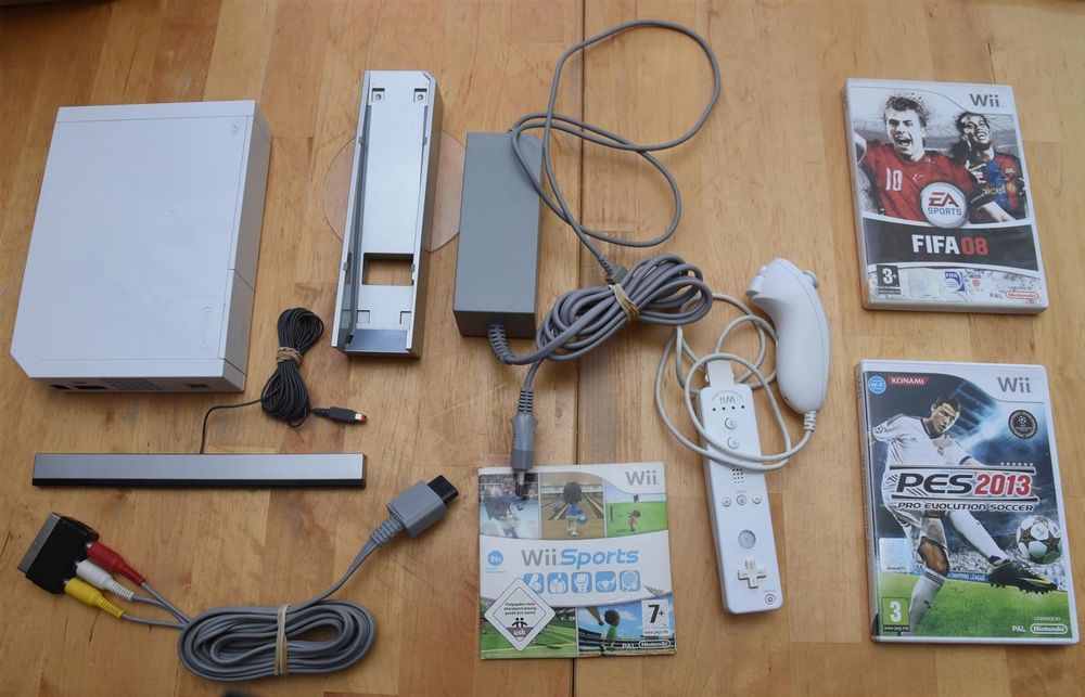 Wii Konsole mit 3 Games 1