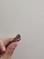 Schöner echt Silberring mit Amethyst 💍 Neuwertig!
