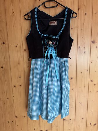 Dirndl Stockerpoint Gr. 44, blau-schwarz