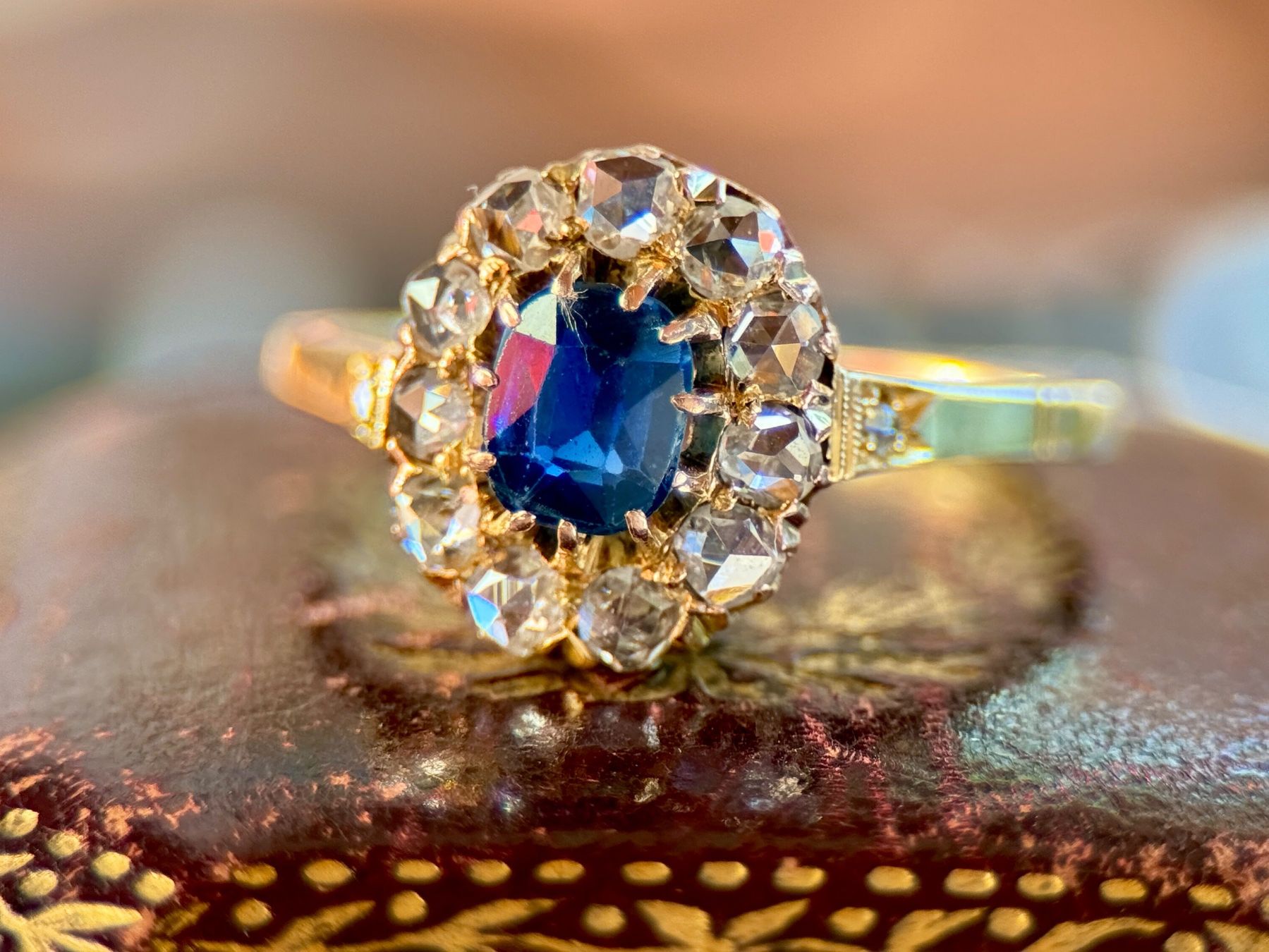 Ringe: Antik Saphir-Diamant-Ring , 14K Gold – Gebraucht aus Embrach von estzeh1 2