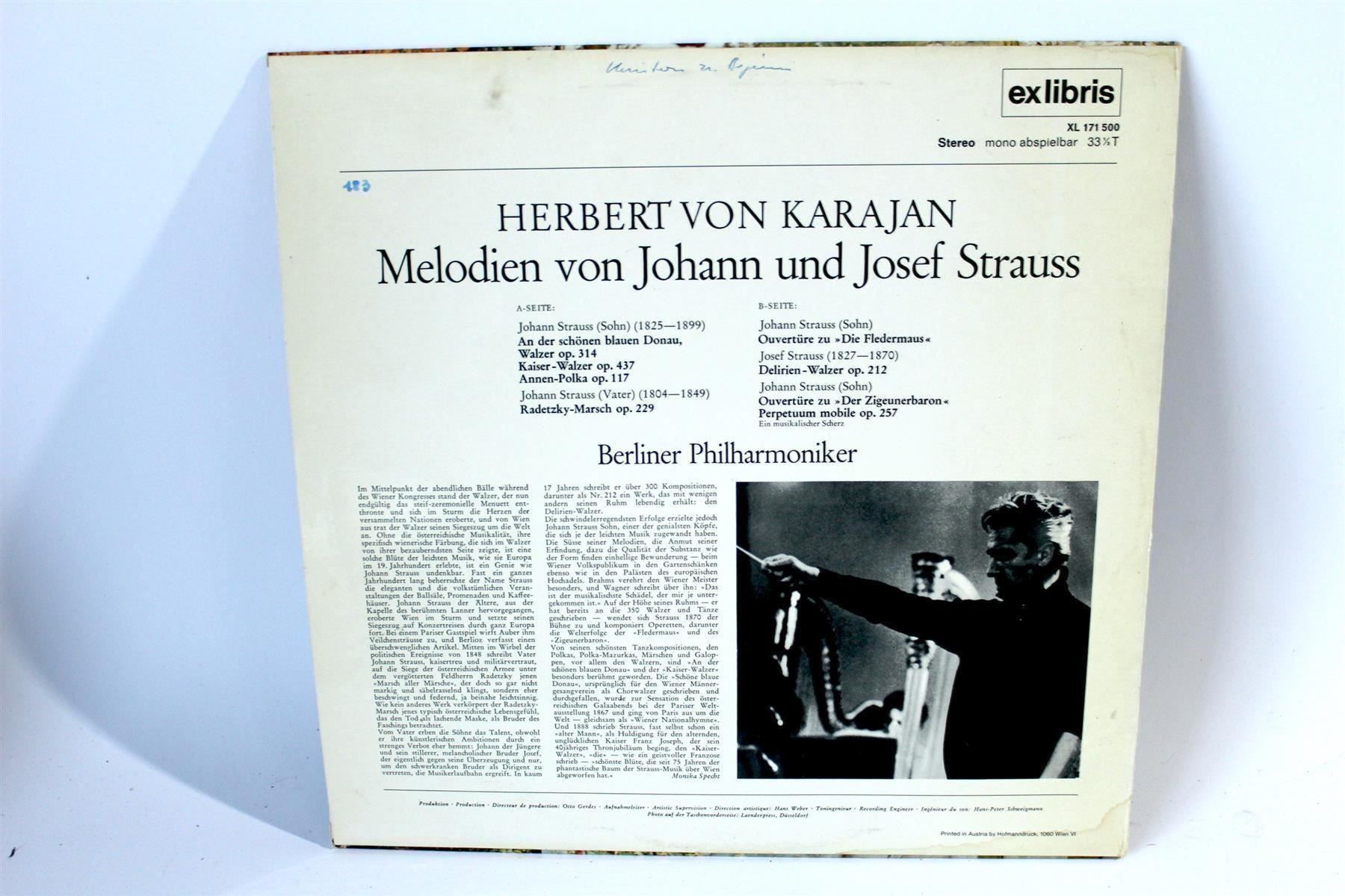 CD: HERBERT KARAJAN: Johann & Josef Strauss – Usato da Bern venduto da kultiges 5
