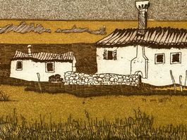 Zeichnung signiert De Rossi 1985 - 71x51cm