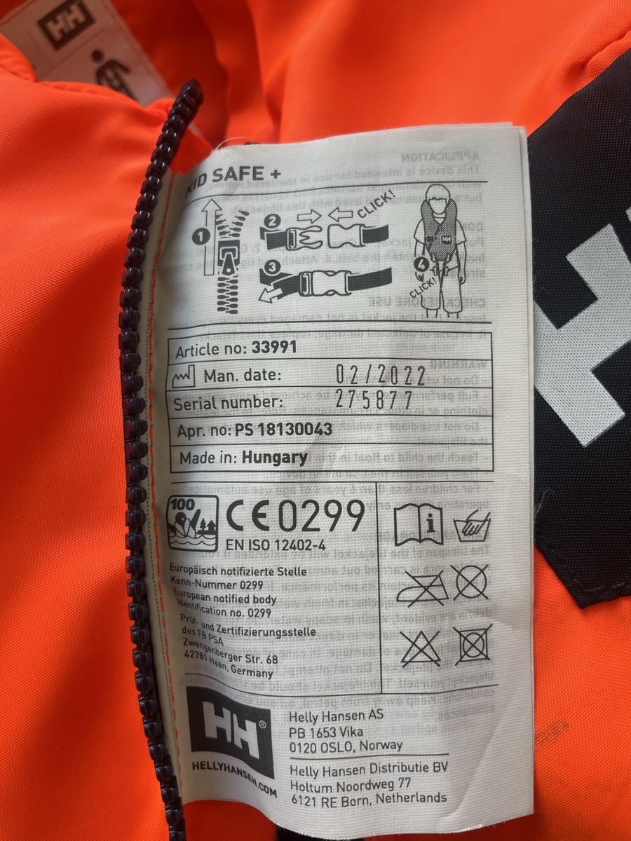 Helly Hansen Gilets de sauvetage: Helly Hansen Life Vest Orange Kid Size – D'occasion à Uster par lukas333 2