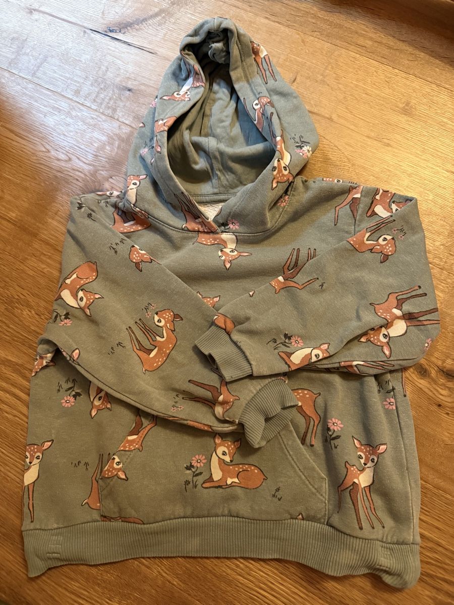 H&M Maglioni & Felpe: Kinder Kapuzenpullover H&M Hirschmuster Grösse 98/104 – Usato da Stampa venduto da Aspirina90