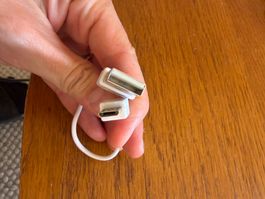 USB-A auf Micro-USB Kabel weiss – 23 cm