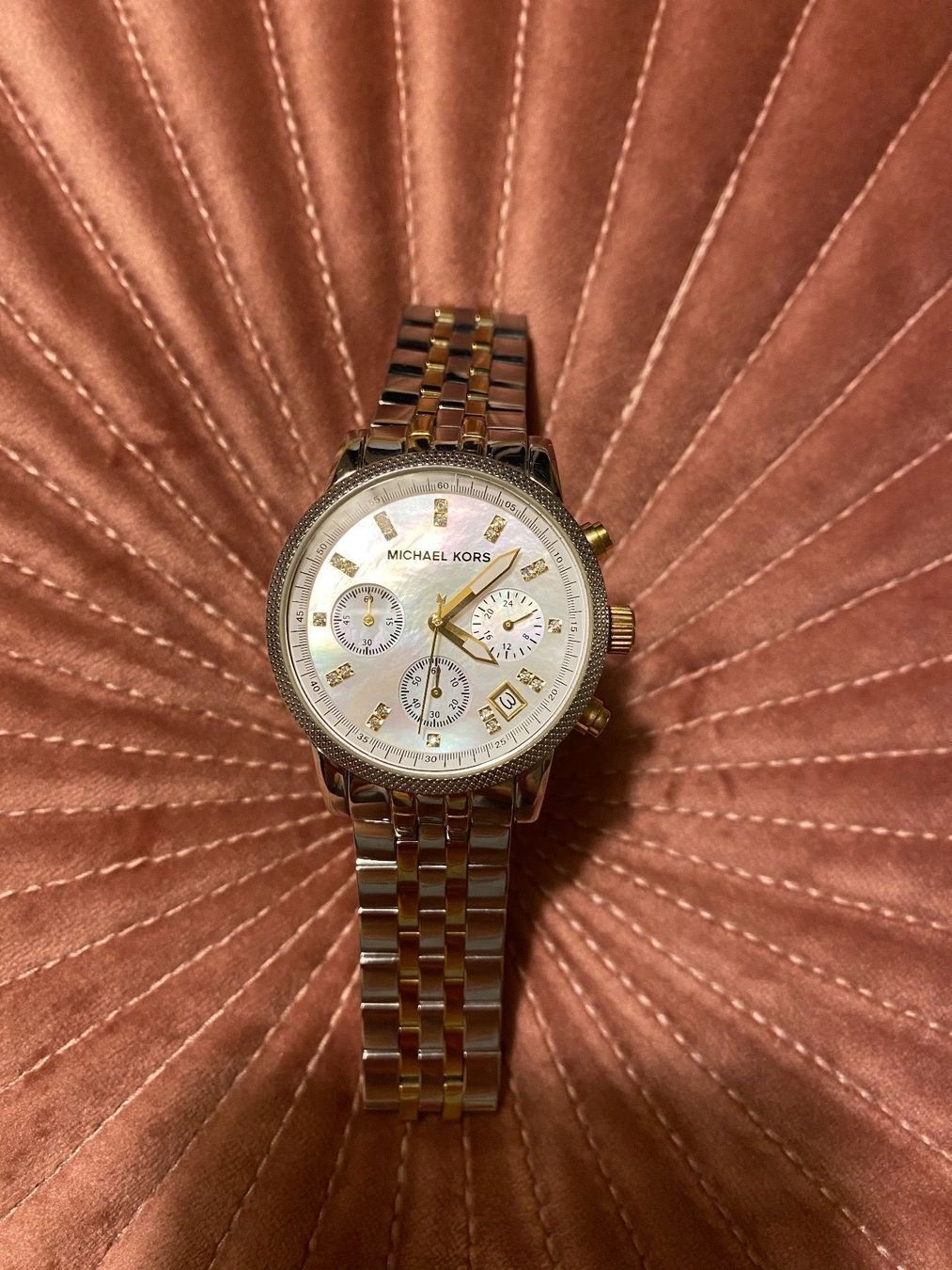 Michael Kors Orologi: Michael Kors Lexington Two-tone Watch – Usato da Kilchberg ZH venduto da roz_qcj7 2