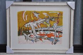 Alois Carigiet - Kampfzohne - Original Litho von 1974
