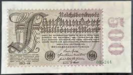 Historische 500 Millionen Mark Banknote von 1923, Rarität!