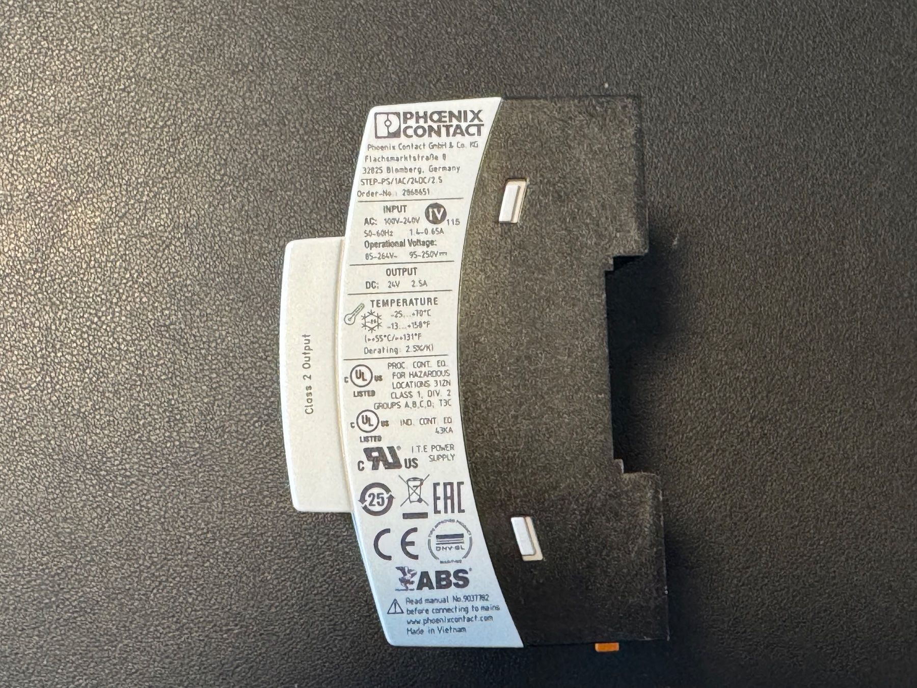 Phoenix Contact Elektronikbauteile: Phoenix Contact DIN-Schienennetzgerät 24V - 60W STEP-PS – Gebraucht aus Wohlenschwil von Snowbound 2