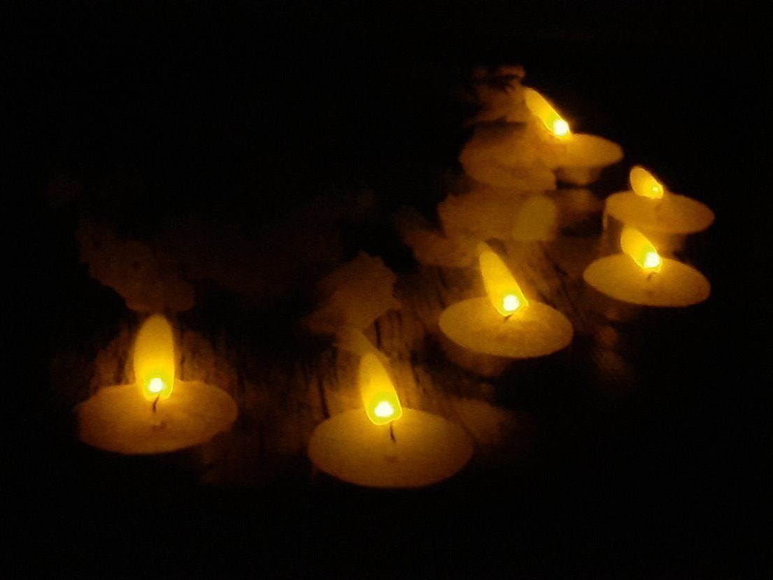 Bilderrahmen: Weihnachten LED Kunstbild brennende Kerzen flackernd – Neu und originalverpackt aus Kilchberg ZH von ruedi34 1