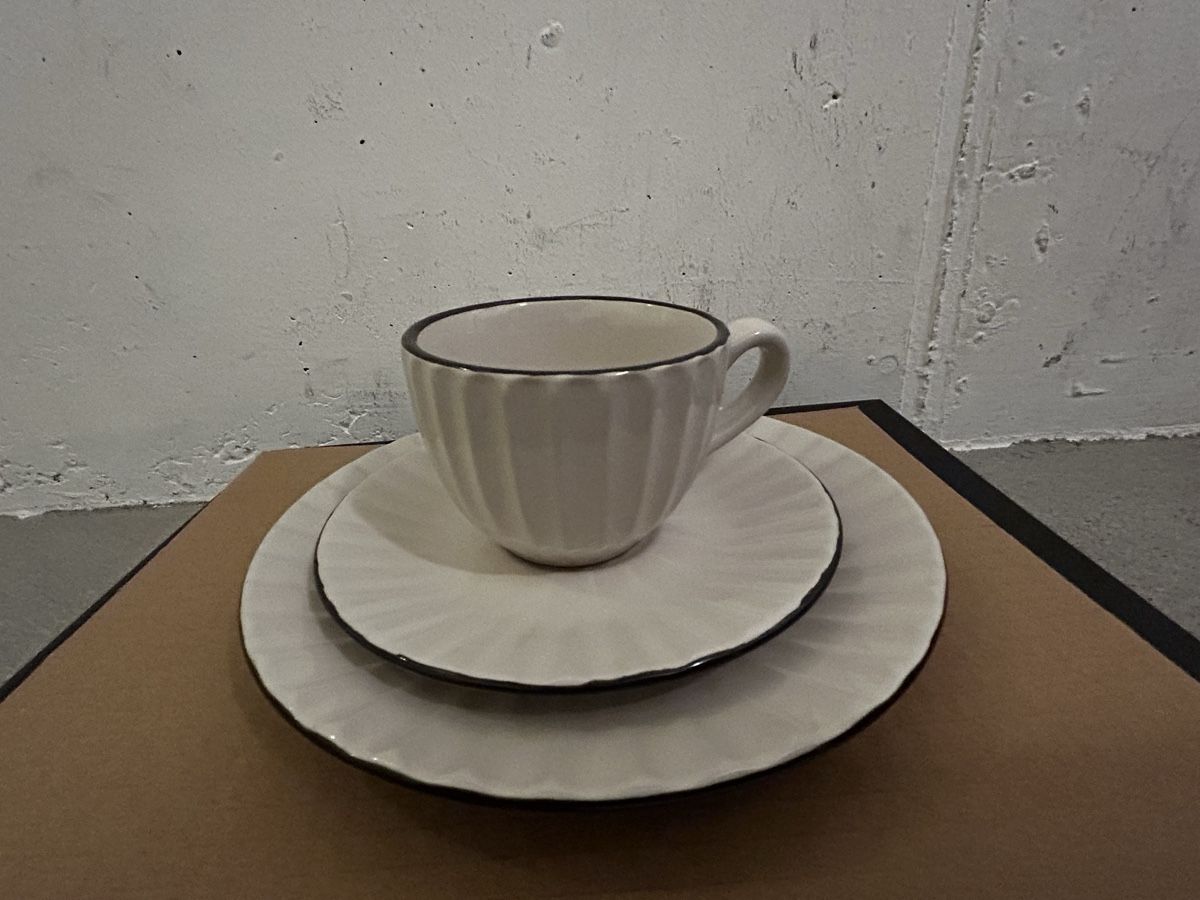 Set di piatti: Süsses Keramik-Kaffee-Set – Nuovo e nell'imballaggio originale da Bassersdorf venduto da Thialu