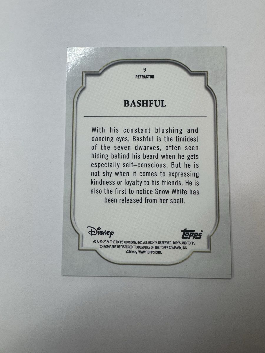 Topps Carte collezionabili: 2024 Topps Chrome Disney Bashful Refractor  – Usato da Stetten AG venduto da Dekis-Tradingcards 2