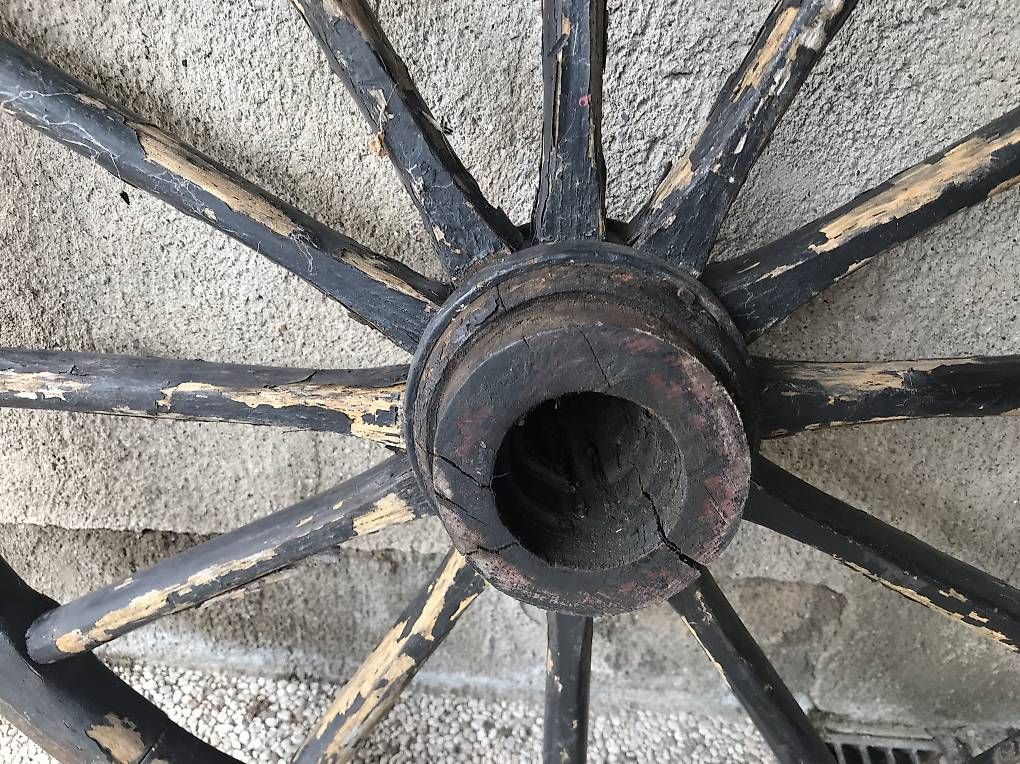 Pneumatici & Ruote complete: Ruota vecchia in legno – Usato da novaggio venduto da cam_5stl 1