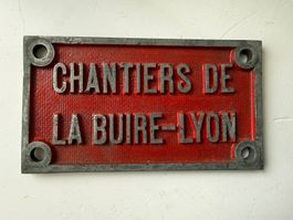 Lok/Wagon Schild, Chantiers La Buire, Lyon