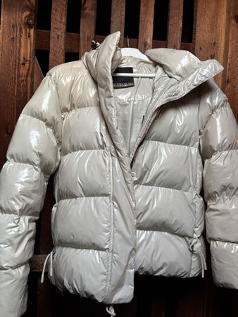 Napapijri Puffer Jacke glänzend beige
