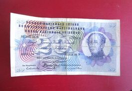 20er Note Serie 84 N vom 24. Januar 1972
