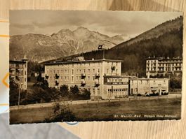 Photo Karte  St Moritz Bad - Olympia Hotel Metropol ca. 1939