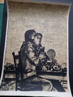 MAX HUNZIKER ORIGINAL ZINKÄTZUNG (LITHOGRAPHIE) SIGNIERT