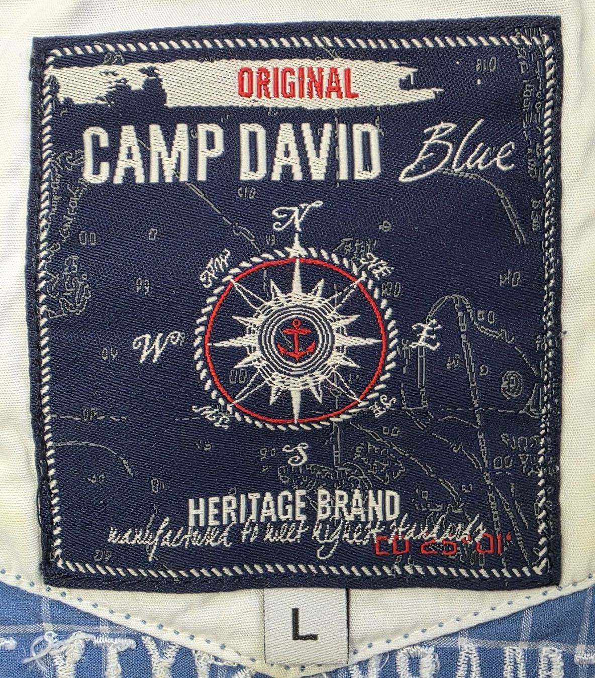 Camp David Chemises: Camp David Blue Hemd Grösse L kariert Kurzarm – D'occasion à Rotkreuz par sheyenne72 2