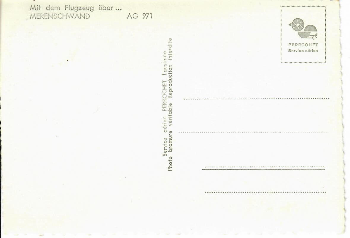 Cartoline postali: mit dem Flugzeug über Merenschwand – Usato da Hochdorf venduto da Ziegel-16 1