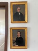 Paar Portraits, Biedermeier, neu kartoniert