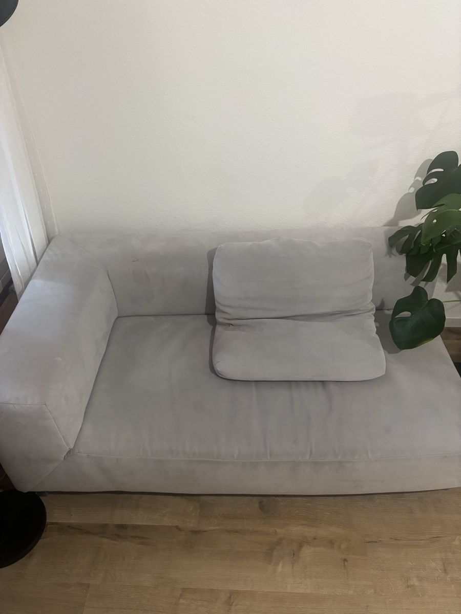 Divani: Sofa hellgrau modern 2-Sitzer in gebrauchtem Zustand – Usato da Langnau am Albis venduto da ki_it