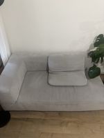 Sofa hellgrau modern 2-Sitzer in gebrauchtem Zustand