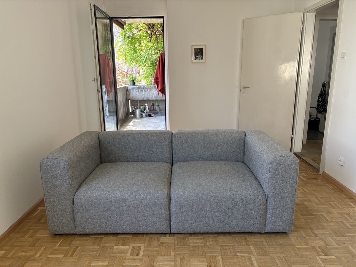 Hay Divani: Hay Mags 3er oder 2er Sofa mit Sessel grau – Usato da Basel venduto da goofy2011 1