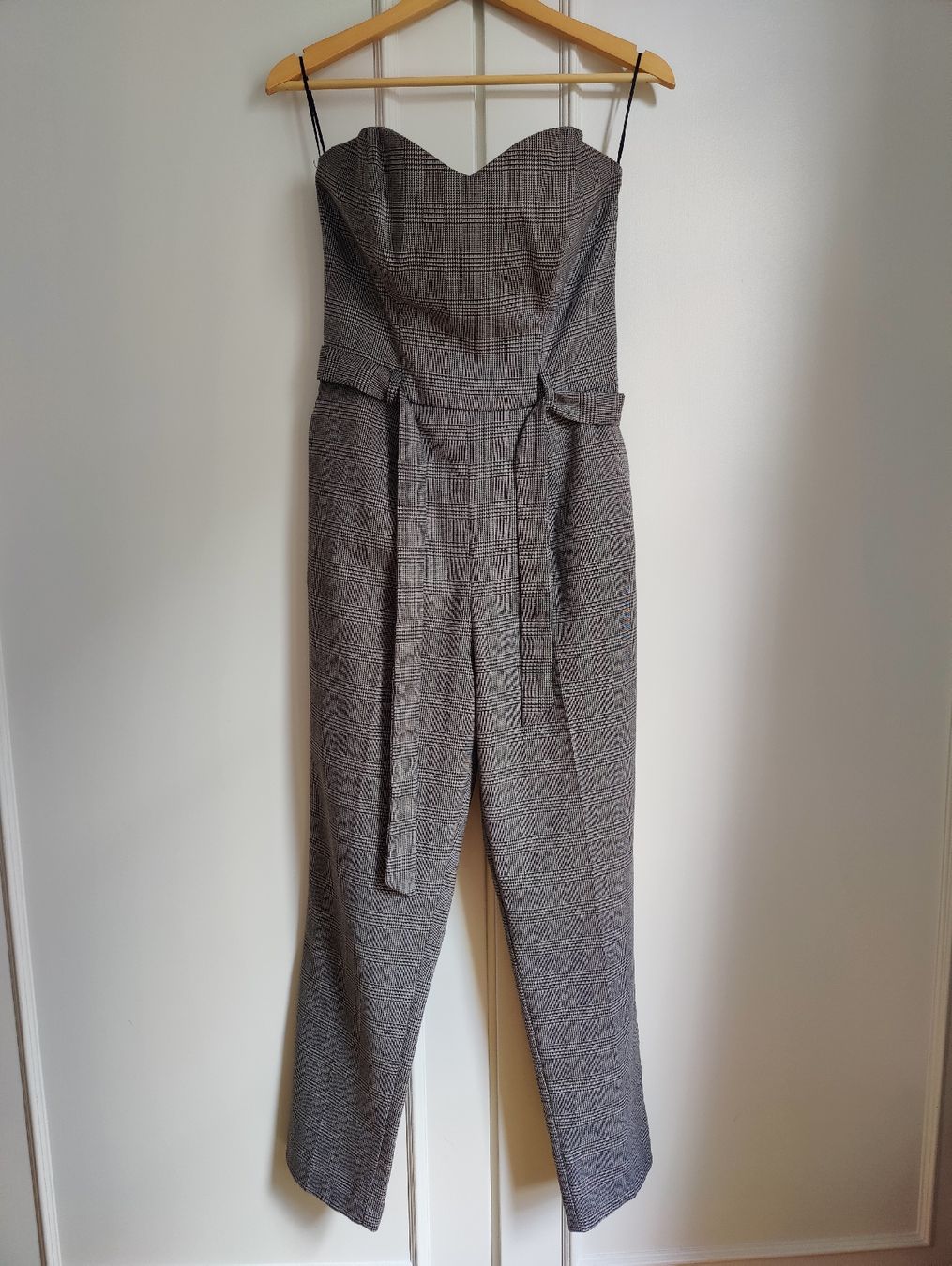 Tute: Strapless Plaid Corset Jumpsuit Belted Overall S – Usato da La Tour-de-Peilz venduto da dAutrefois 5