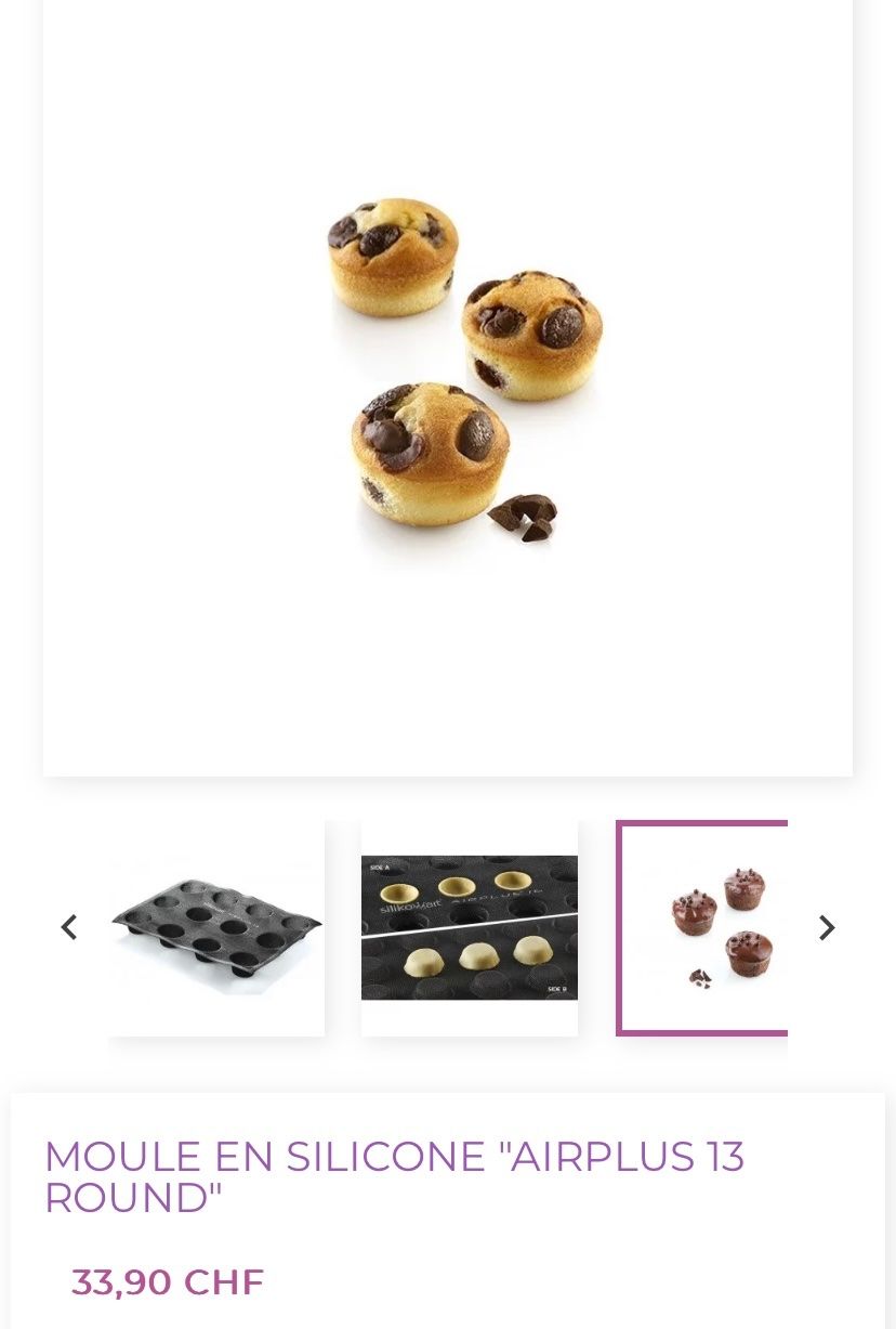 Silikomart Teglie da forno: Moule à muffins AIRPLUS – Nuovo e nell'imballaggio originale da Coeuve venduto da salsa011