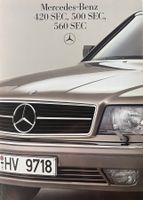 PROSPEKT | MERCEDES 420/500/560 SEC- TYP C 126 | AB 06.1986