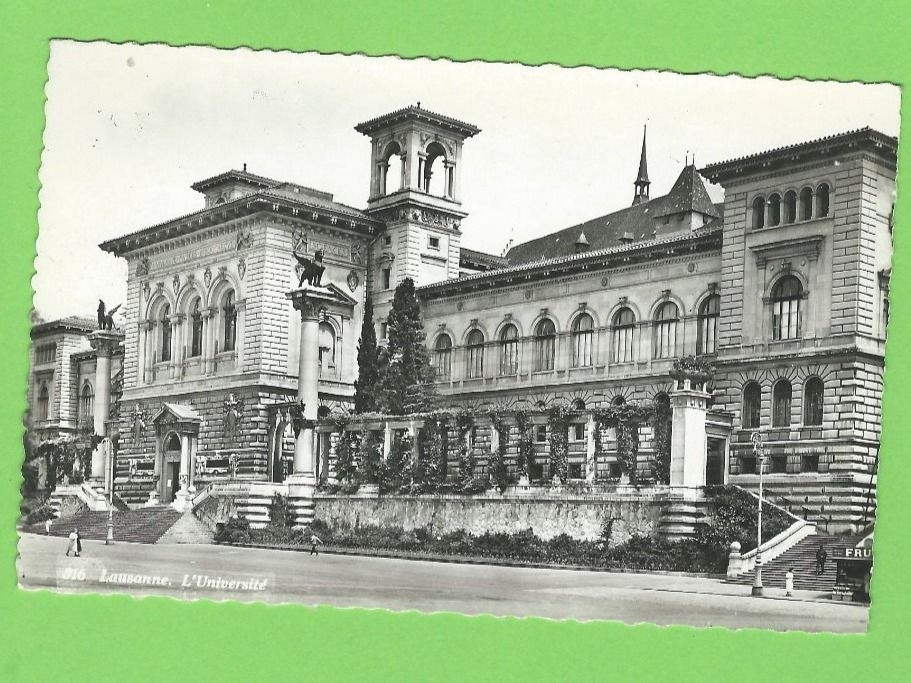 Ansichtskarten: Lausanne, Universität – Gebraucht aus Zürich von t24_de